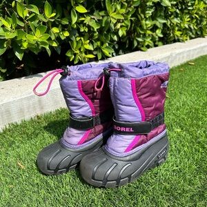 SOREL Flurry Purple Snow Boots